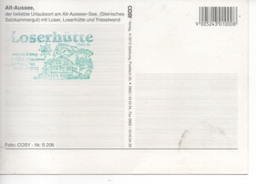 Ansichtskarte Alt Aussee - Salzkammergut